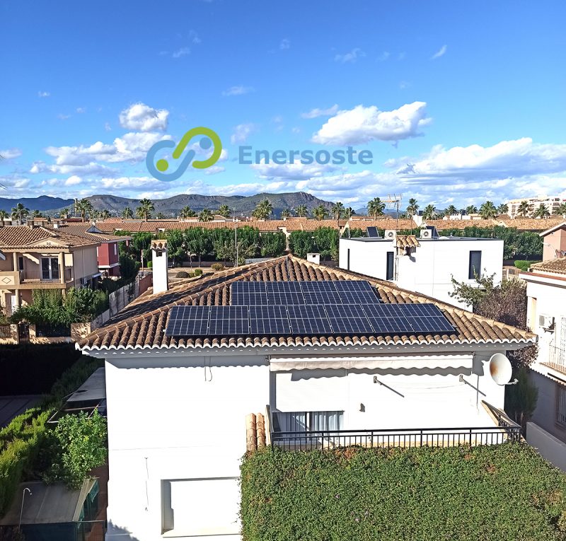 Placas solares en vivienda unifamiliar en el Puig (Valencia)