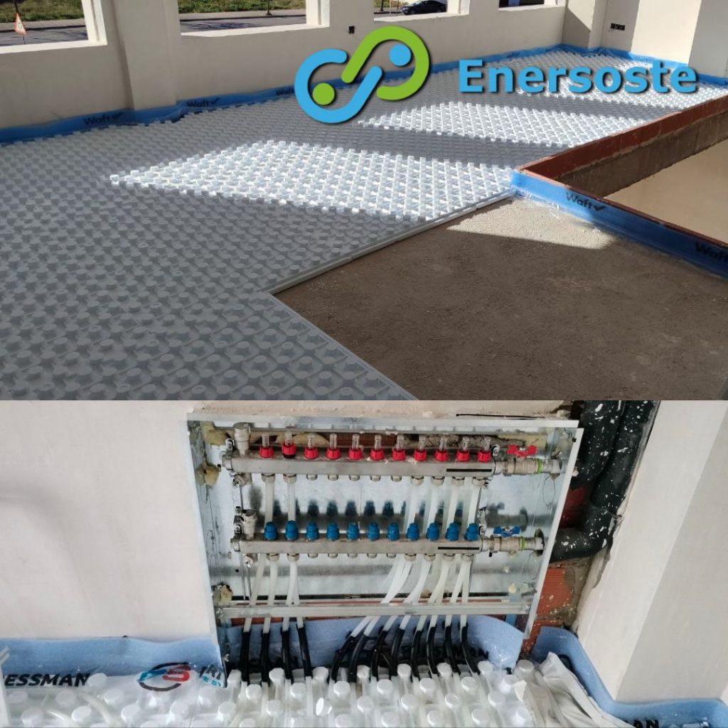 Suelo radiante con aerotermia
