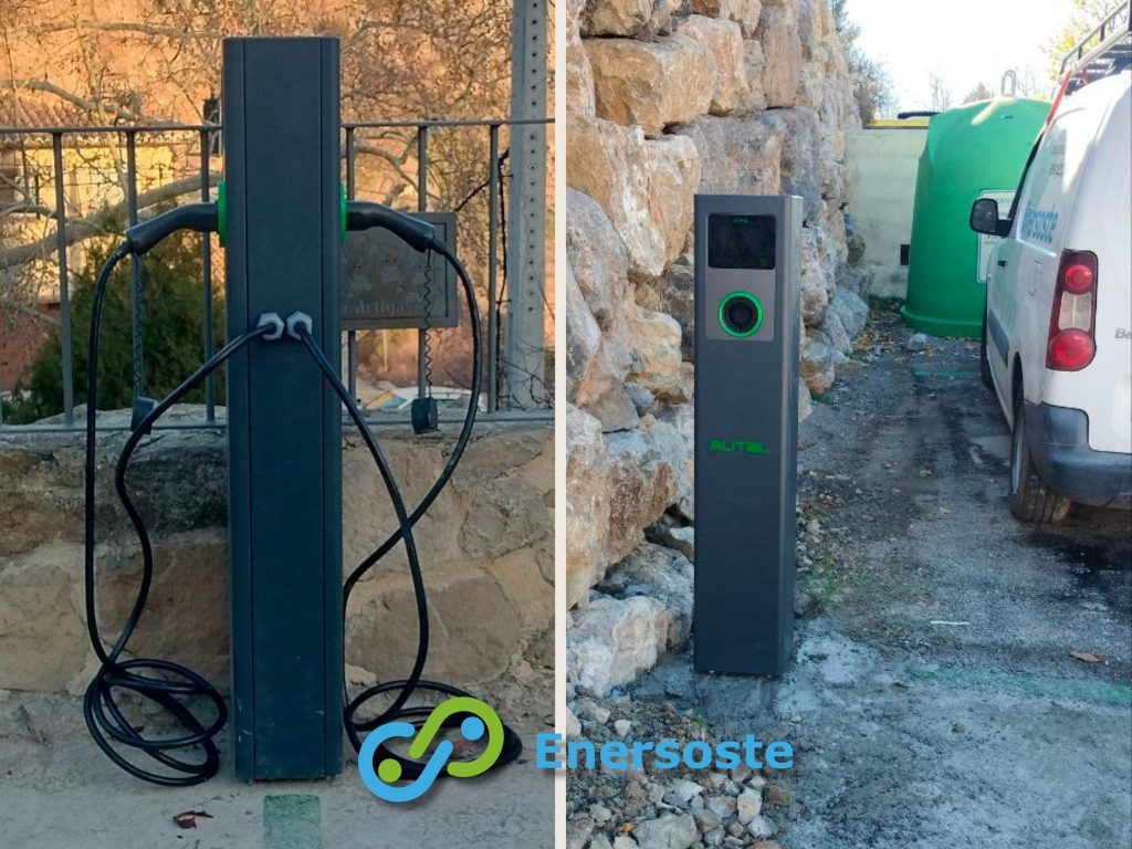 Cargador Autel en vía publica Enersoste