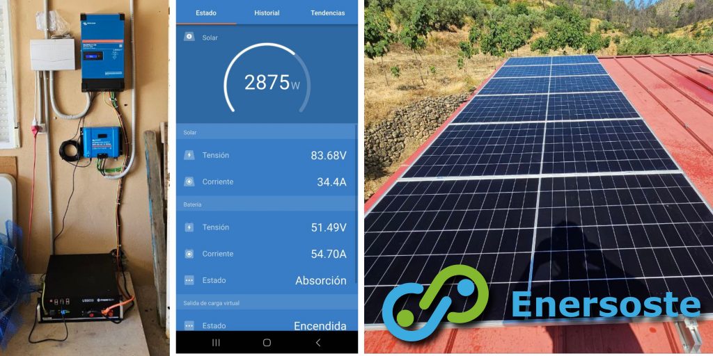 Instalación solar para caseta en el Alto Palancia