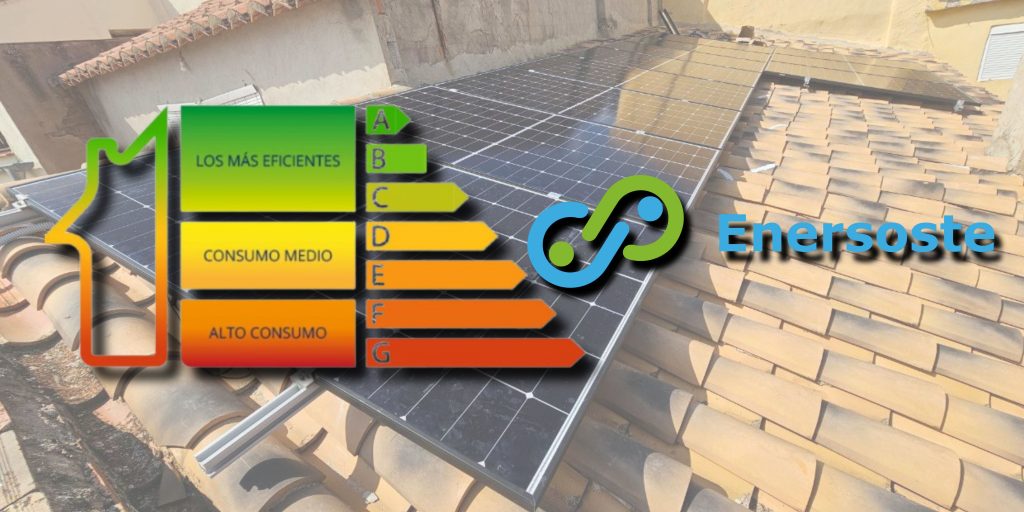 Etiqueta energetica placas solares Enersoste en Toras