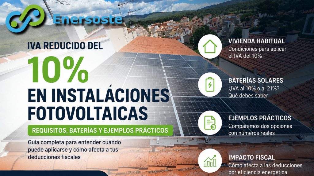 IVA reducido 10% placas solares